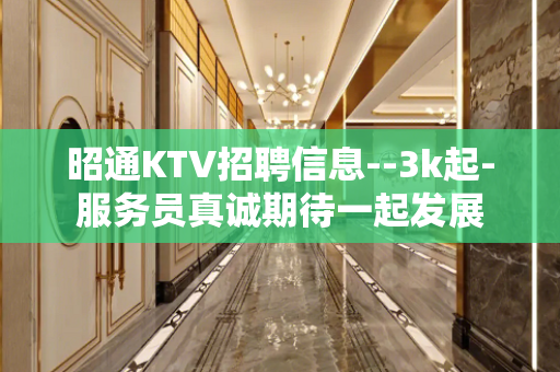 昭通KTV招聘信息--3k起-服务员真诚期待一起发展