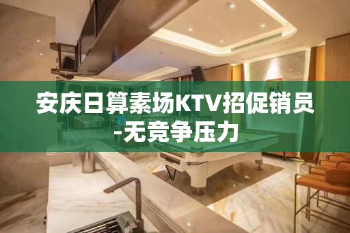 安庆日算素场KTV招促销员-无竞争压力