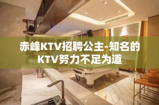 赤峰KTV招聘公主-知名的KTV努力不足为道