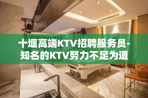 十堰高端KTV招聘服务员-知名的KTV努力不足为道