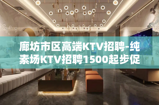 廊坊市区高端KTV招聘-纯素场KTV招聘1500起步促销员