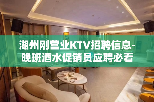 湖州刚营业KTV招聘信息-晚班酒水促销员应聘必看