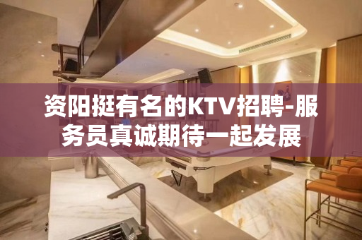 资阳挺有名的KTV招聘-服务员真诚期待一起发展