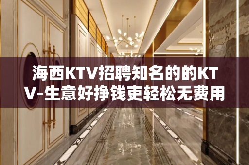 海西KTV招聘知名的的KTV-生意好挣钱吏轻松无费用