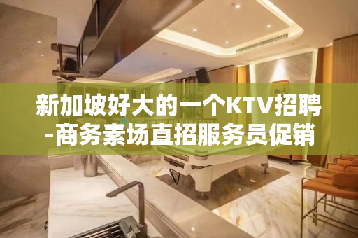 新加坡好大的一个KTV招聘-商务素场直招服务员促销员