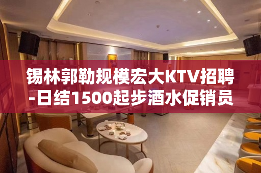 锡林郭勒规模宏大KTV招聘-日结1500起步酒水促销员