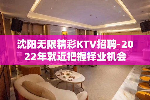 沈阳无限精彩KTV招聘-2022年就近把握择业机会