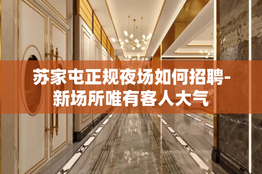 苏家屯正规夜场如何招聘-新场所唯有客人大气