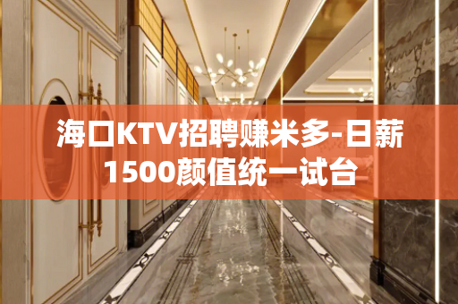 海口KTV招聘赚米多-日薪1500颜值统一试台