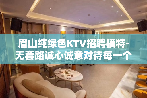 眉山纯绿色KTV招聘模特-无套路诚心诚意对待每一个人