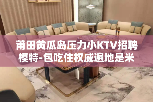 莆田黄瓜岛压力小KTV招聘模特-包吃住权威遍地是米