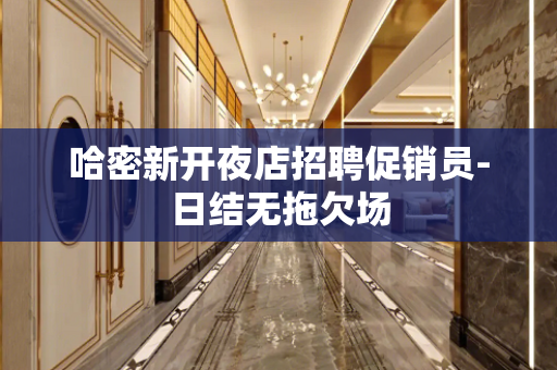 哈密新开夜店招聘促销员-日结无拖欠场