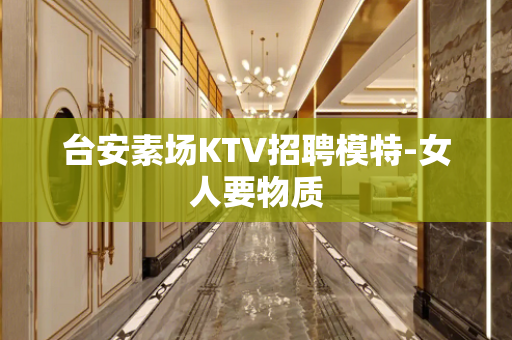台安素场KTV招聘模特-女人要物质