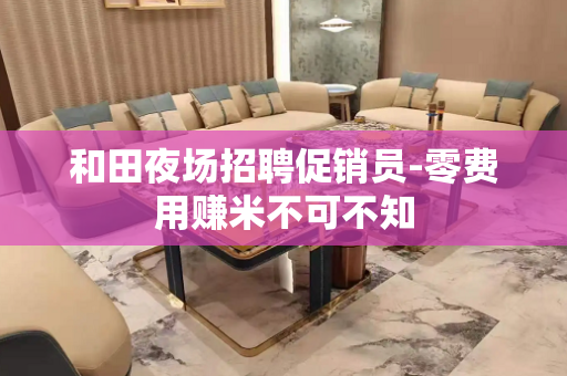 和田夜场招聘促销员-零费用赚米不可不知