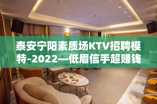 泰安宁阳素质场KTV招聘模特-2022—低眉信手超赚钱的夜场