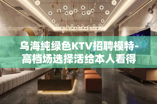 乌海纯绿色KTV招聘模特-高档场选择活给本人看得