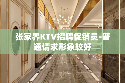 张家界KTV招聘促销员-普通请求形象较好