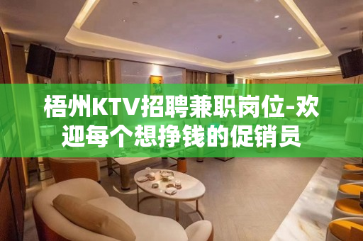梧州KTV招聘兼职岗位-欢迎每个想挣钱的促销员