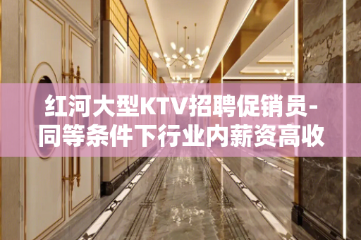 红河大型KTV招聘促销员-同等条件下行业内薪资高收入有保障