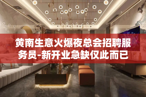 黄南生意火爆夜总会招聘服务员-新开业急缺仅此而已