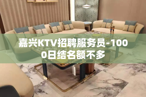 嘉兴KTV招聘服务员-1000日结名额不多