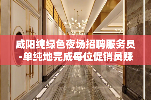 咸阳纯绿色夜场招聘服务员-单纯地完成每位促销员赚米的幻想