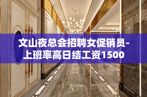 文山夜总会招聘女促销员-上班率高日结工资1500