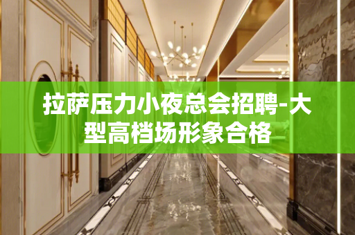 拉萨压力小夜总会招聘-大型高档场形象合格