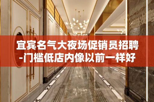 宜宾名气大夜场促销员招聘-门槛低店内像以前一样好