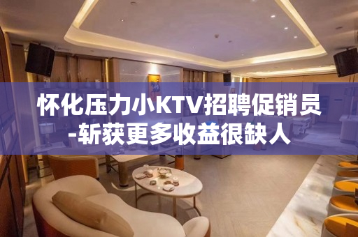 怀化压力小KTV招聘促销员-斩获更多收益很缺人
