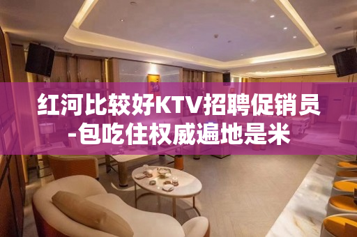 红河比较好KTV招聘促销员-包吃住权威遍地是米