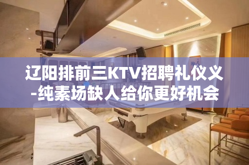 辽阳排前三KTV招聘礼仪义-纯素场缺人给你更好机会