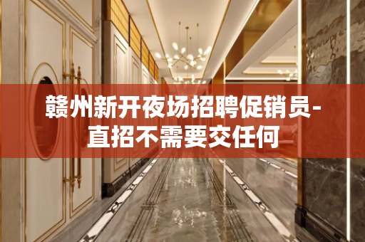 赣州新开夜场招聘促销员-直招不需要交任何