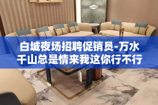 白城夜场招聘促销员-万水千山总是情来我这你行不行