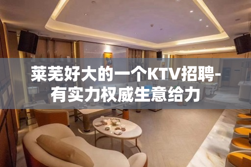 莱芜好大的一个KTV招聘-有实力权威生意给力
