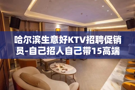 哈尔滨生意好KTV招聘促销员-自己招人自己带15高端