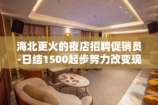 海北更火的夜店招聘促销员-日结1500起步努力改变现状