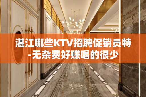 湛江哪些KTV招聘促销员特-无杂费好赚喝的很少