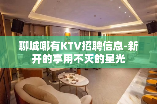 聊城哪有KTV招聘信息-新开的享用不灭的星光