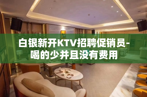 白银新开KTV招聘促销员-喝的少并且没有费用
