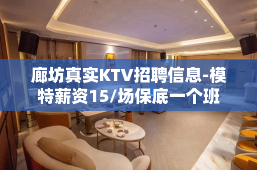 廊坊真实KTV招聘信息-模特薪资15/场保底一个班