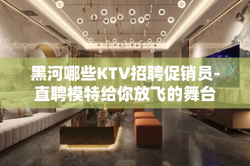黑河哪些KTV招聘促销员-直聘模特给你放飞的舞台