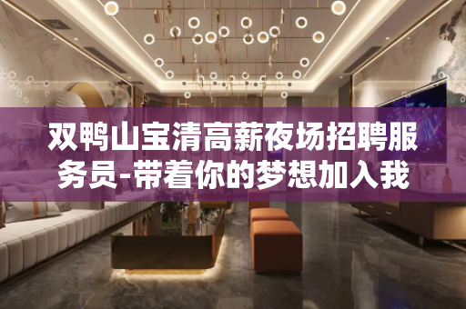 双鸭山宝清高薪夜场招聘服务员-带着你的梦想加入我的团队