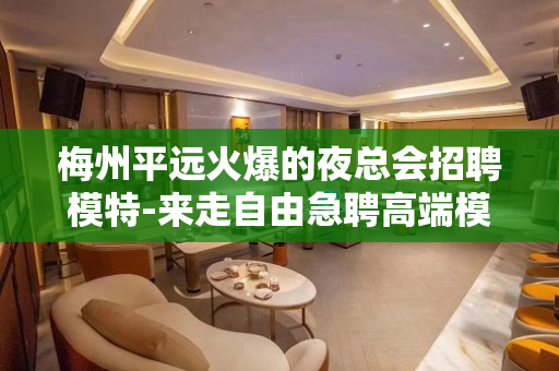 梅州平远火爆的夜总会招聘模特-来走自由急聘高端模特
