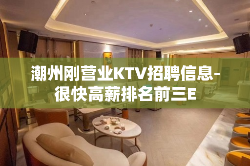 潮州刚营业KTV招聘信息-很快高薪排名前三E