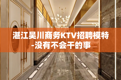 湛江吴川商务KTV招聘模特-没有不会干的事