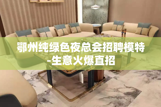 鄂州纯绿色夜总会招聘模特-生意火爆直招