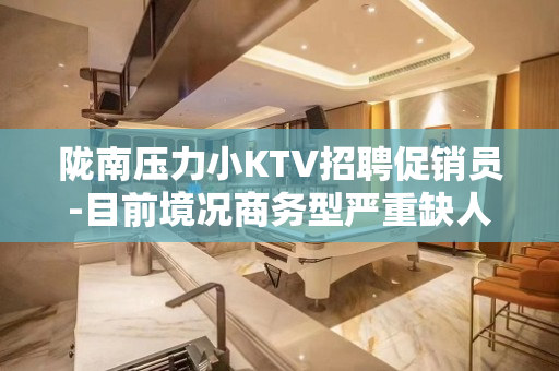陇南压力小KTV招聘促销员-目前境况商务型严重缺人