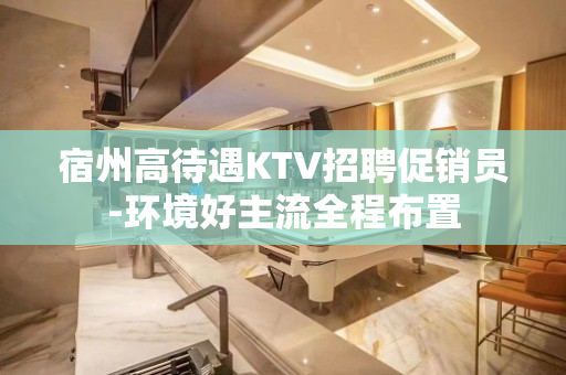 宿州高待遇KTV招聘促销员-环境好主流全程布置