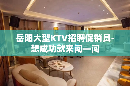 岳阳大型KTV招聘促销员-想成功就来闯—闯